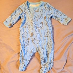 Okie Dokie Zipper Footie Pajamas